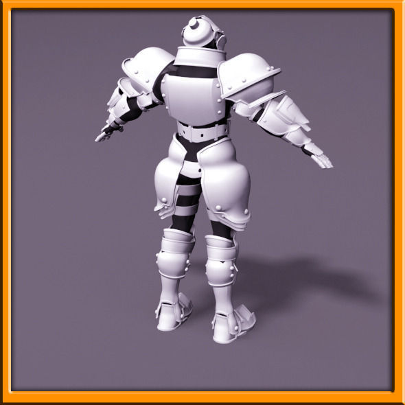 Male Knight - armor 3D model_27