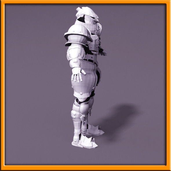 Male Knight - armor 3D model_46
