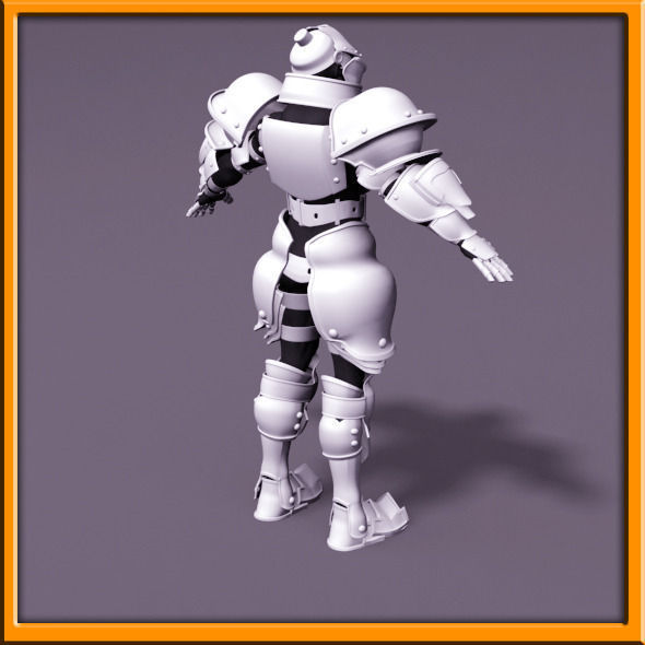 Male Knight - armor 3D model_26