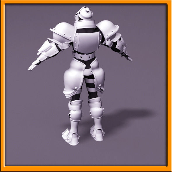 Male Knight - armor 3D model_30