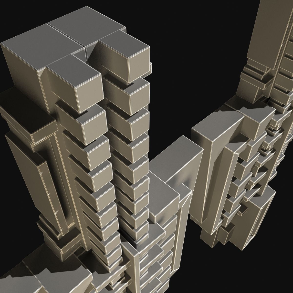 Architectural Decorative Elements from Hollyhock House 3D model_9