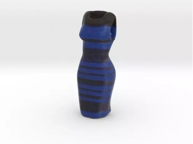 Black And Blue Dress Meme 3D print model_0