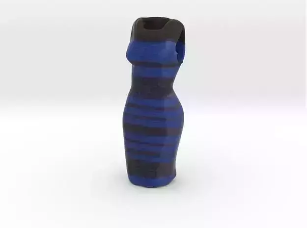Black And Blue Dress Meme 3D print model