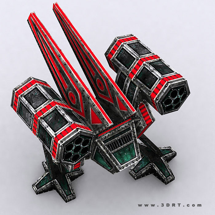 3DRT - Warbots Mechanoids Low-poly 3D model_24