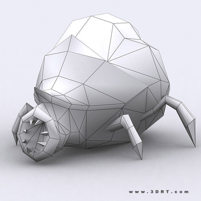 3DRT - Insectoids Monsters Low-poly 3D model_18