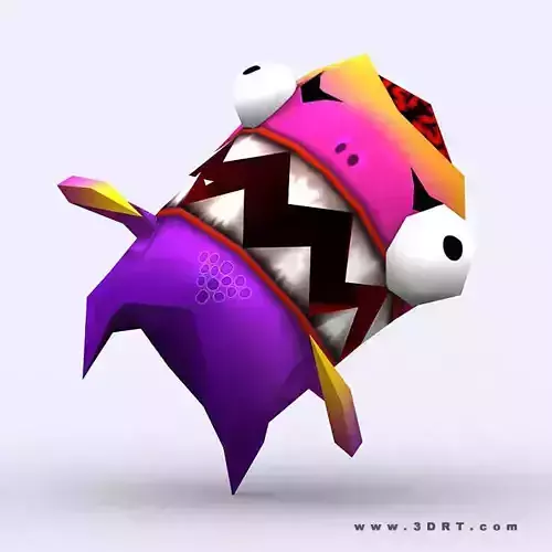 3DRT - Crazy Micromonsters Low-poly 3D model