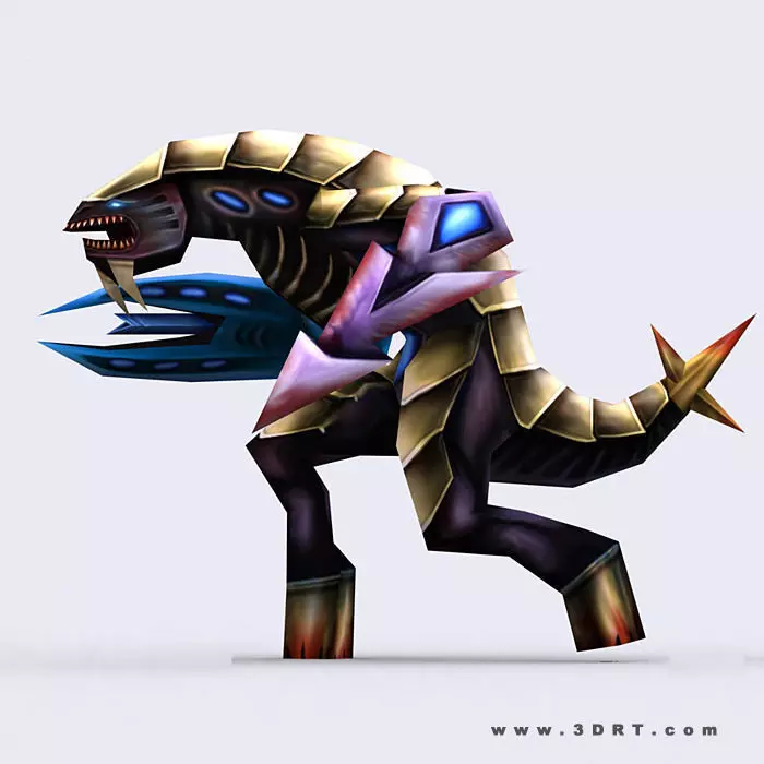 3DRT - Warbeasts Monsters Squad Low-poly 3D model