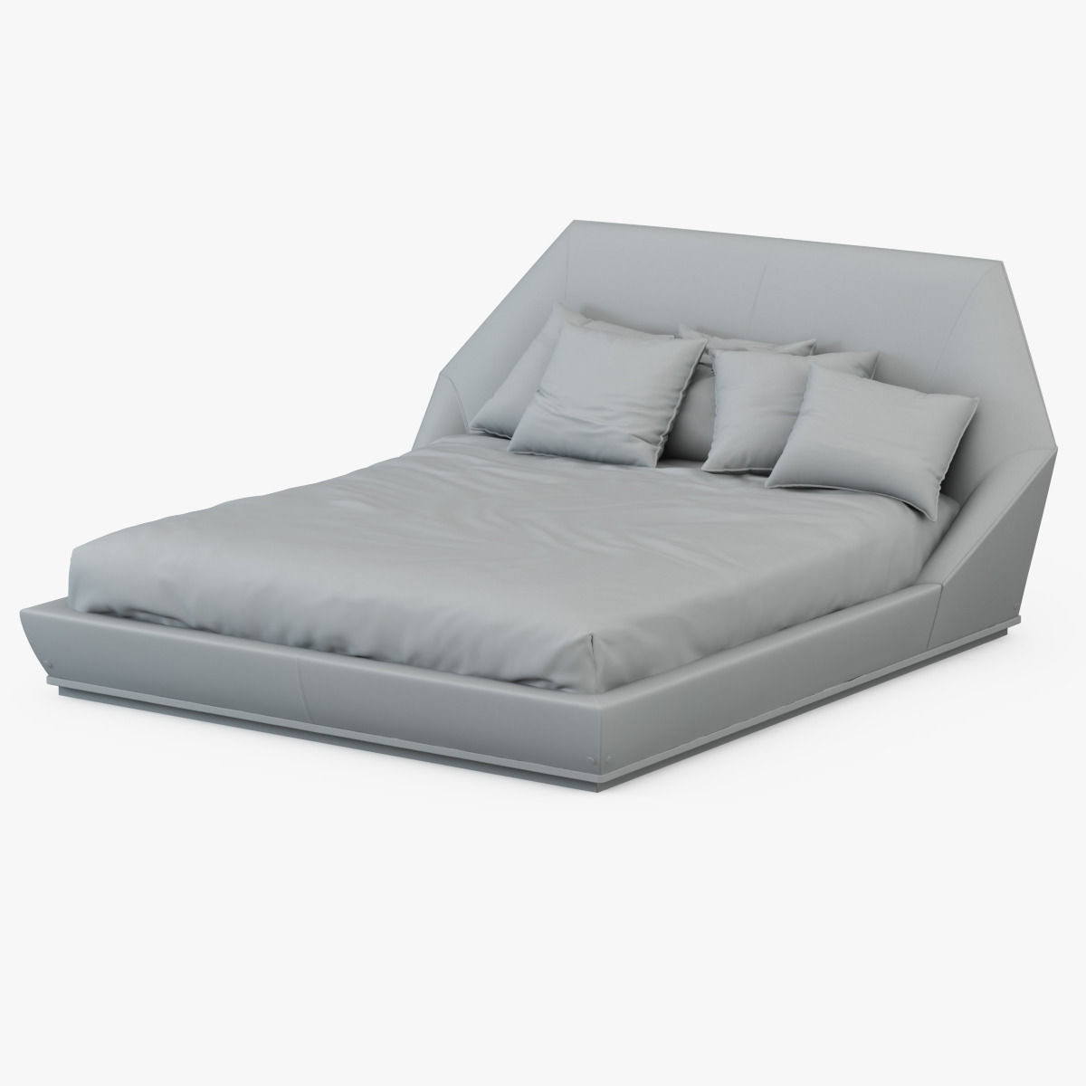 Bed Yume-Longhi 3D model_7