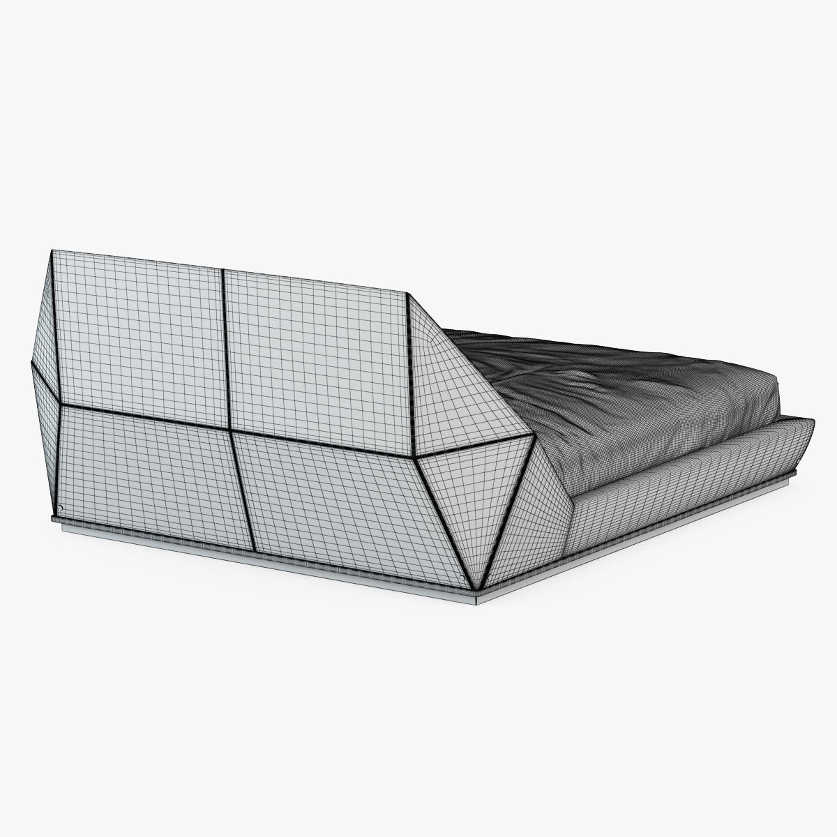 Bed Yume-Longhi 3D model_6