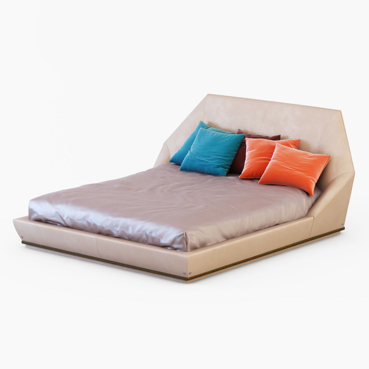 Bed Yume-Longhi 3D model_1