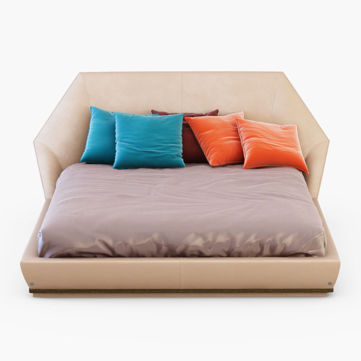 Bed Yume-Longhi 3D model_4