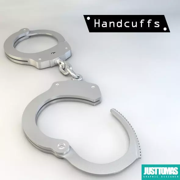 Handcuffs Low-poly 3D model