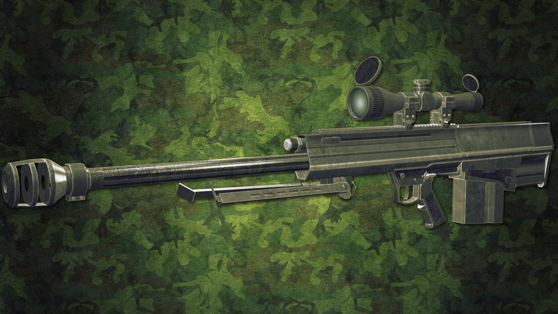 Animated Modern Weapons and Arms Pistols Shotguns and Snipers... 3D model_8