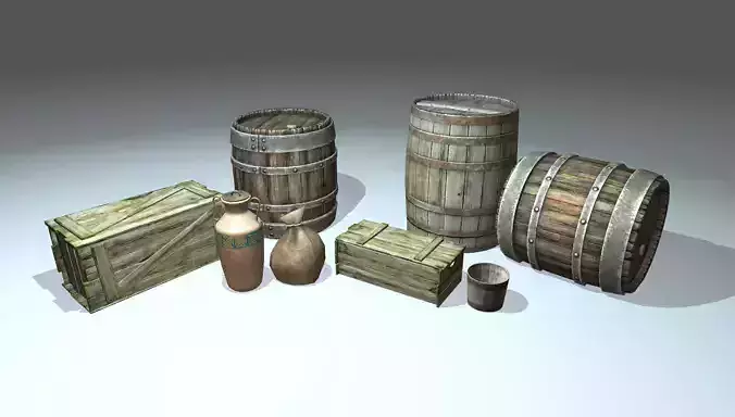 Container pack 3D model