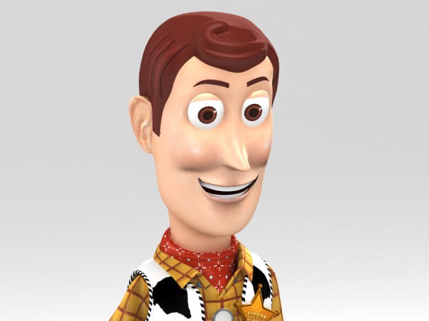 Woody rigged 3D model_6