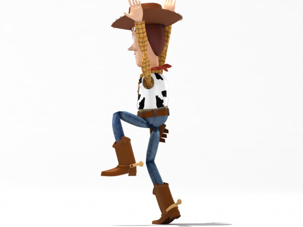 Woody rigged 3D model_16