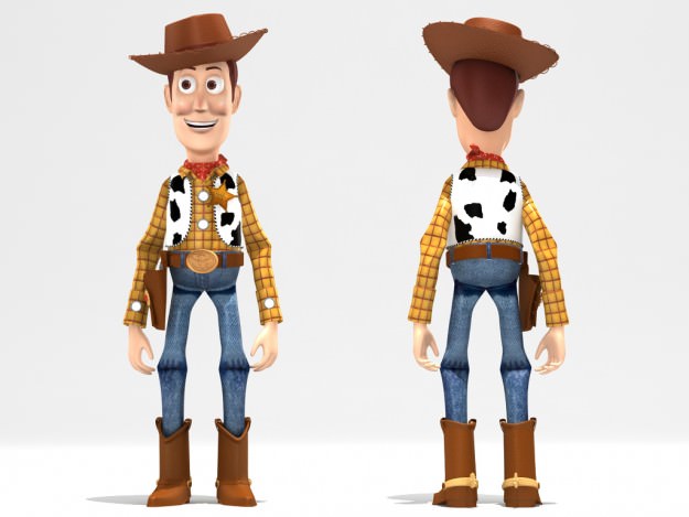 Woody rigged 3D model_3