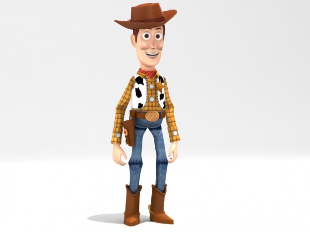 Woody rigged 3D model_2