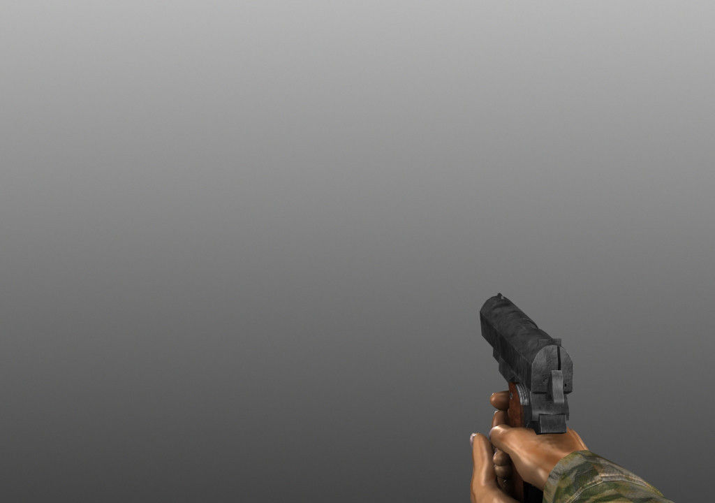 WWII Animated Weapons and Arms 3D model_14