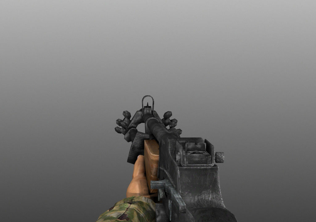 WWII Animated Weapons and Arms 3D model_3