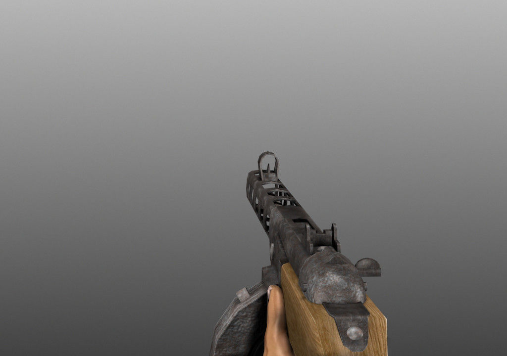 WWII Animated Weapons and Arms 3D model_5