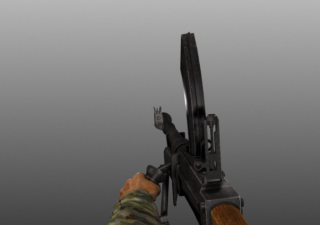 WWII Animated Weapons and Arms 3D model_18