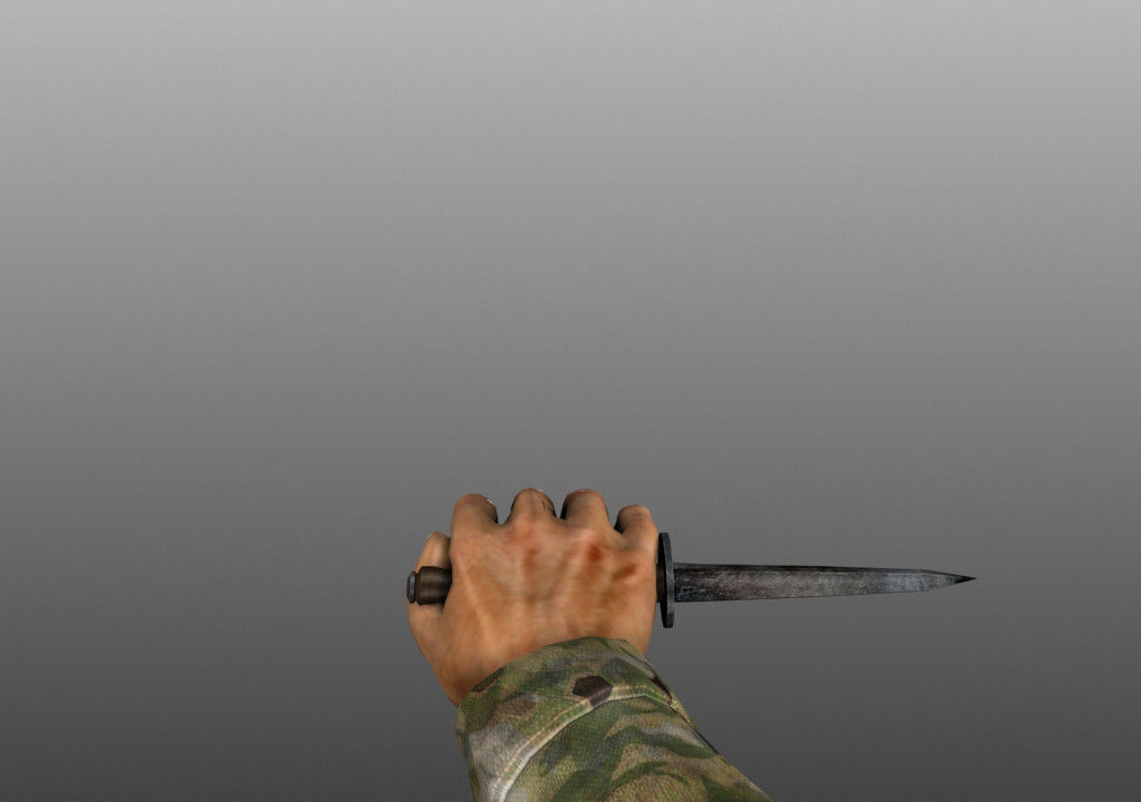 WWII Animated Weapons and Arms 3D model_17