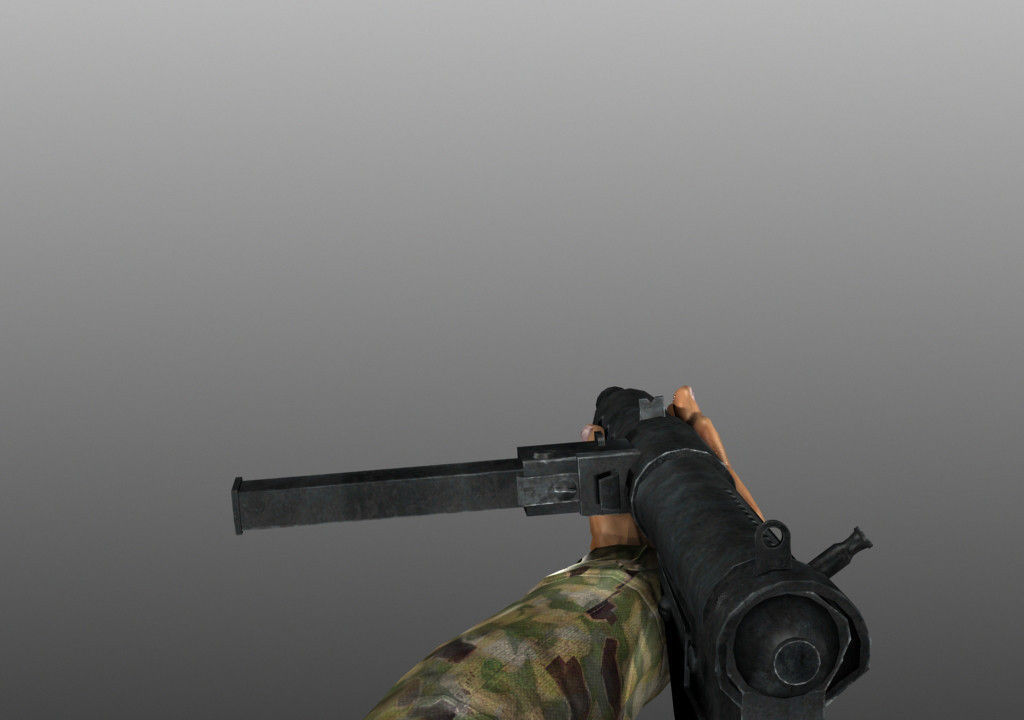 WWII Animated Weapons and Arms 3D model_19