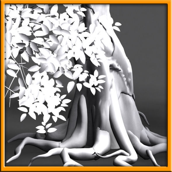 Tree - set 02  Low-poly 3D model_18
