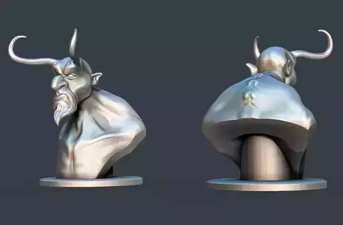 Mr Horns 3D print model