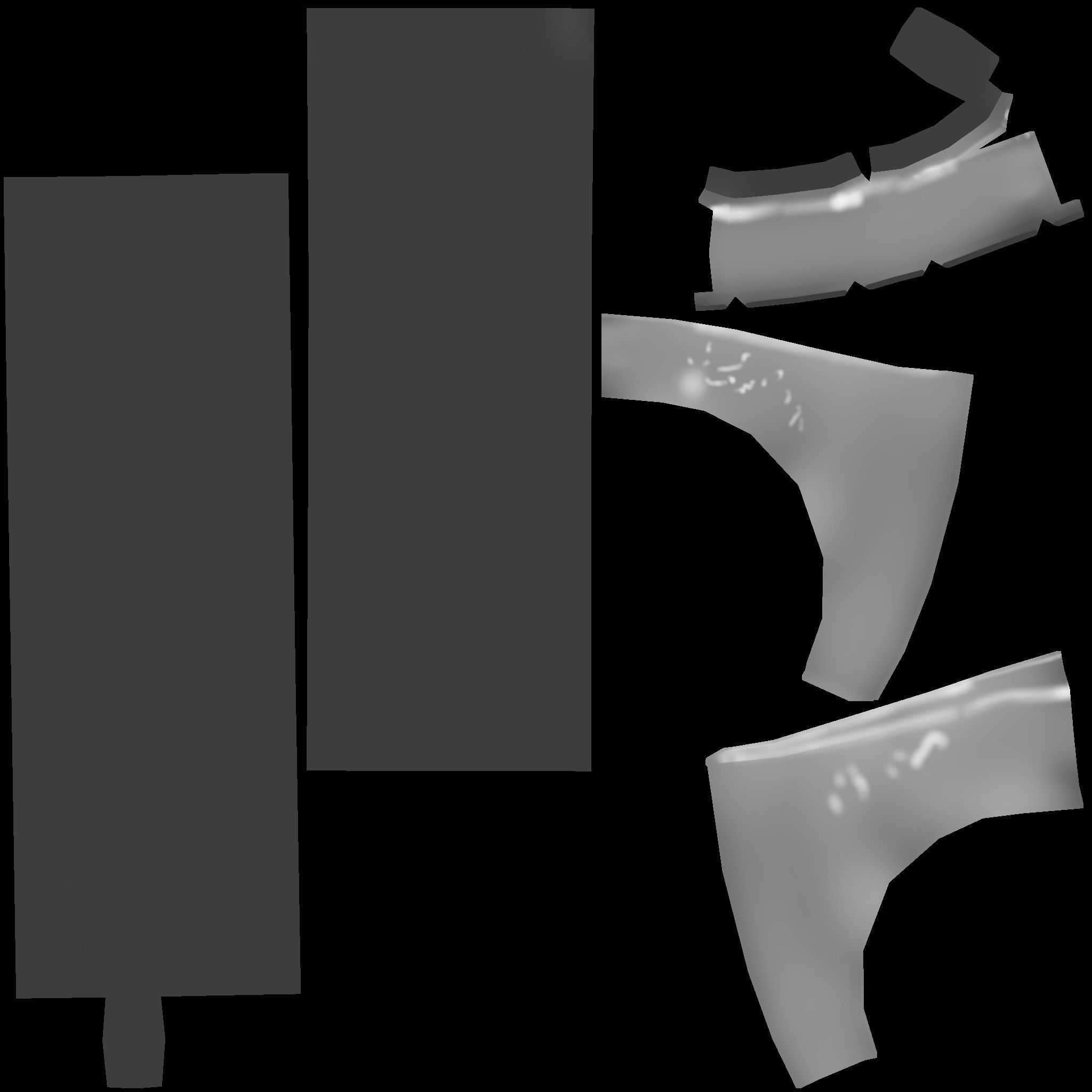 Low poly battle axe Low-poly 3D model_5