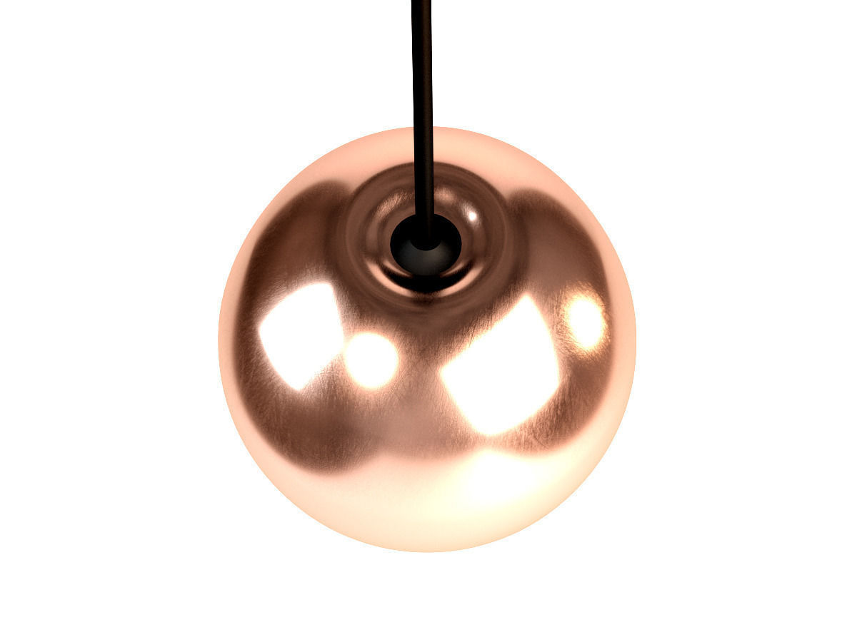 Tom Dixon Void Mini Copper Pendant 3D model_1