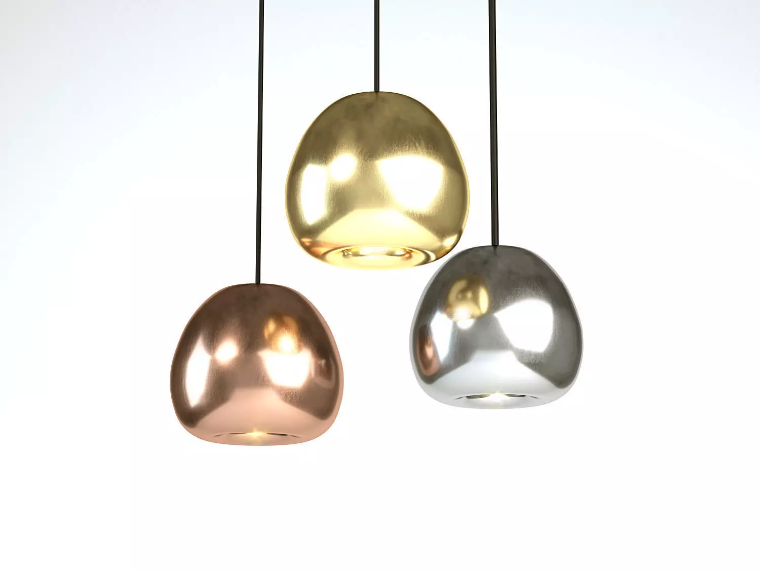 Tom Dixon Void Mini Copper Pendant 3D model_0