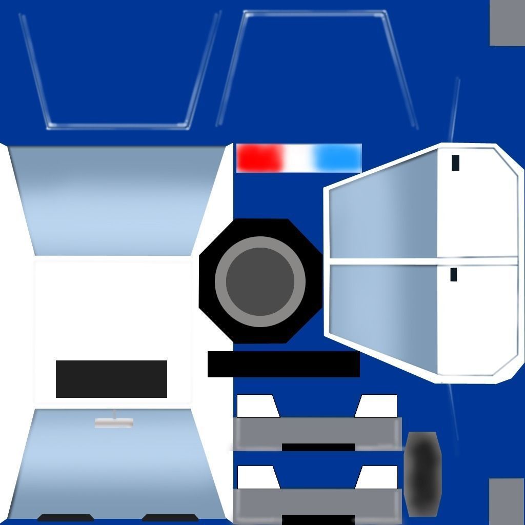 Cartoon vehicles Low-poly 3D model_14