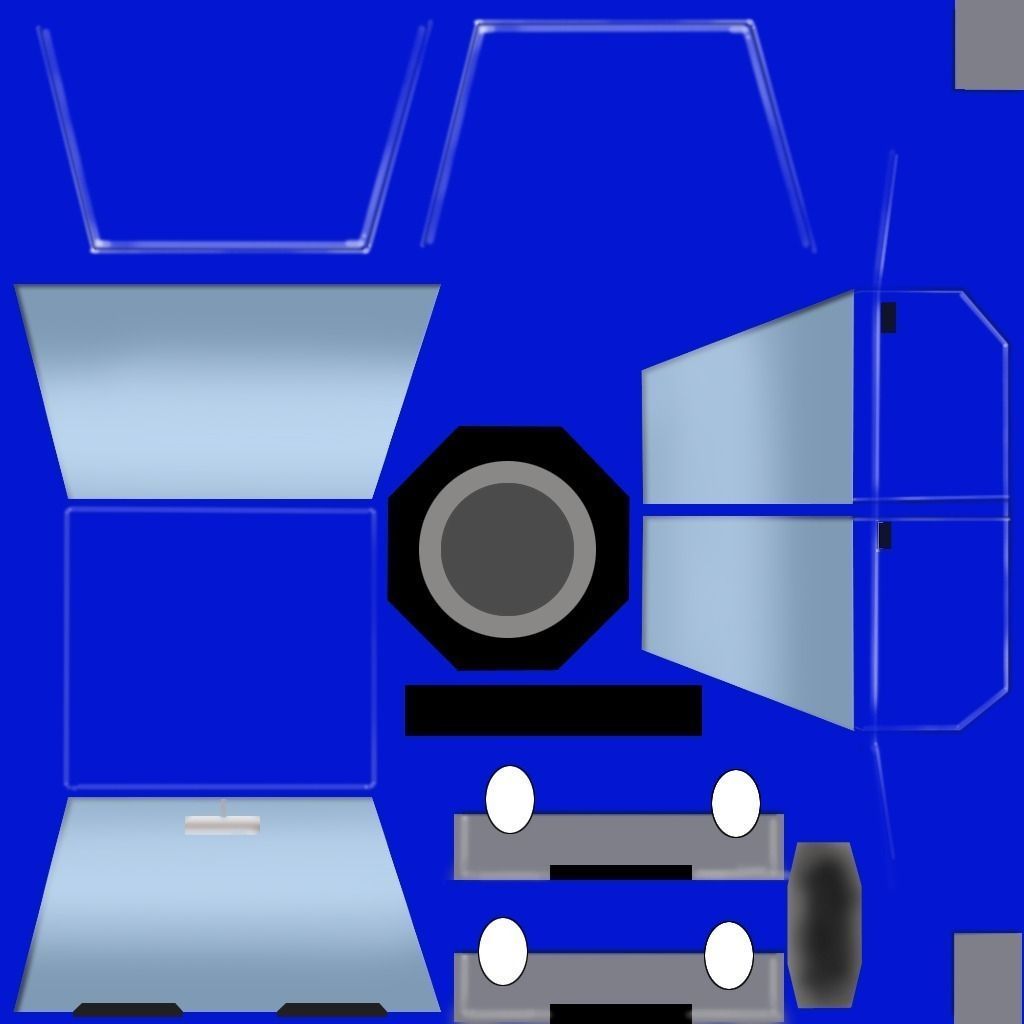 Cartoon vehicles Low-poly 3D model_10