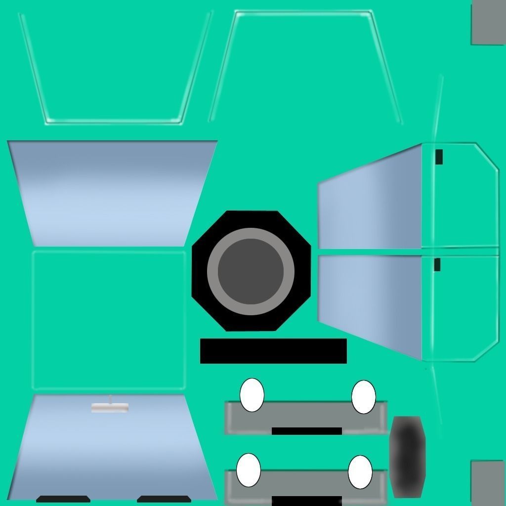 Cartoon vehicles Low-poly 3D model_11