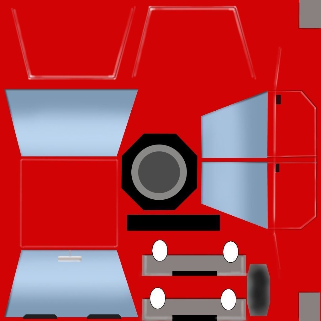 Cartoon vehicles Low-poly 3D model_13