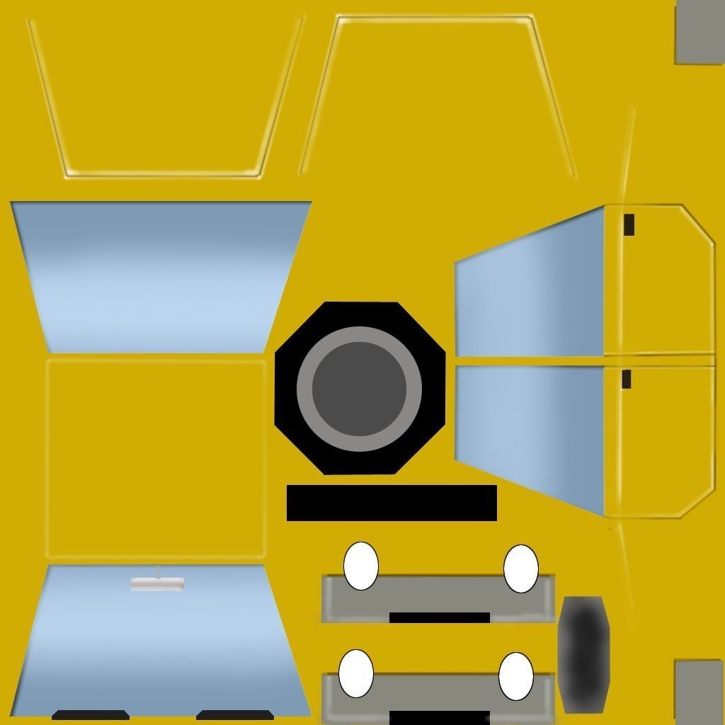 Cartoon vehicles Low-poly 3D model_12