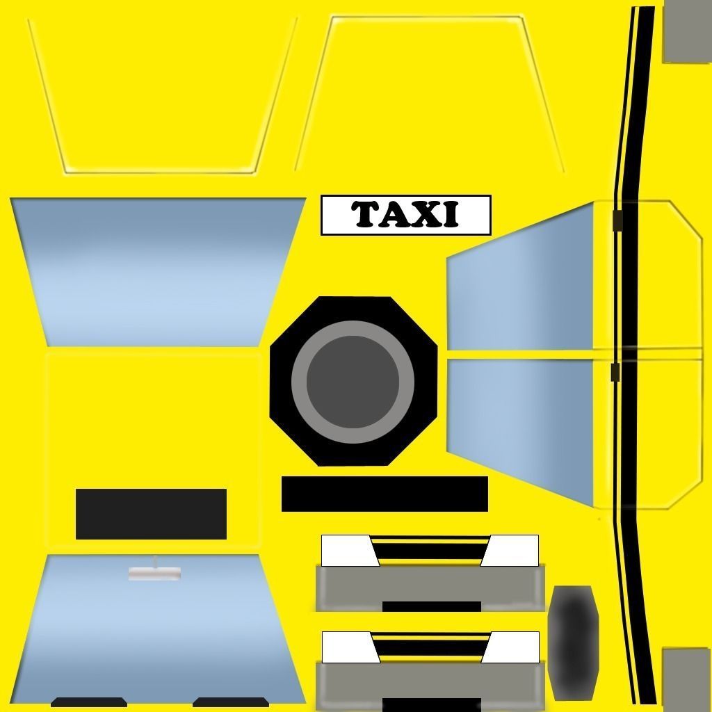 Cartoon vehicles Low-poly 3D model_15