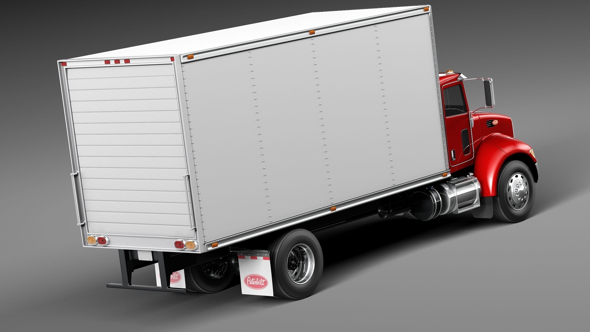 Peterbilt 337 Box 2015 3D model_4