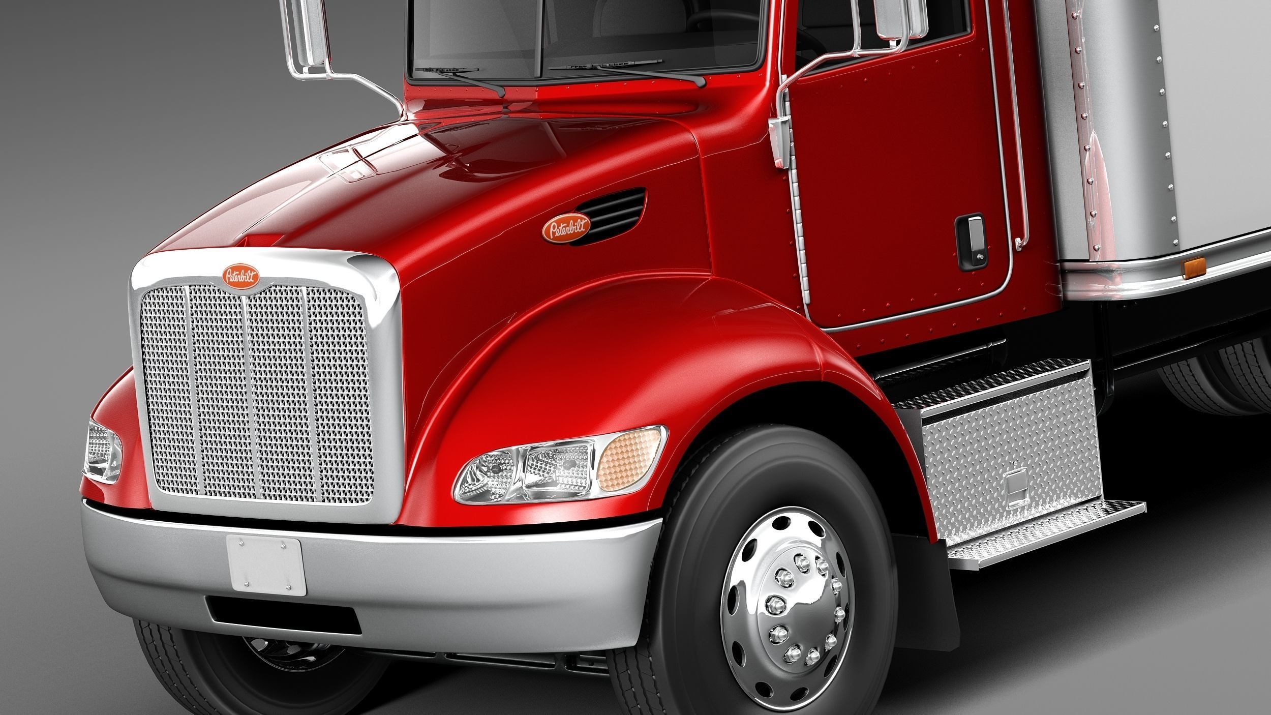 Peterbilt 337 Box 2015 3D model_2