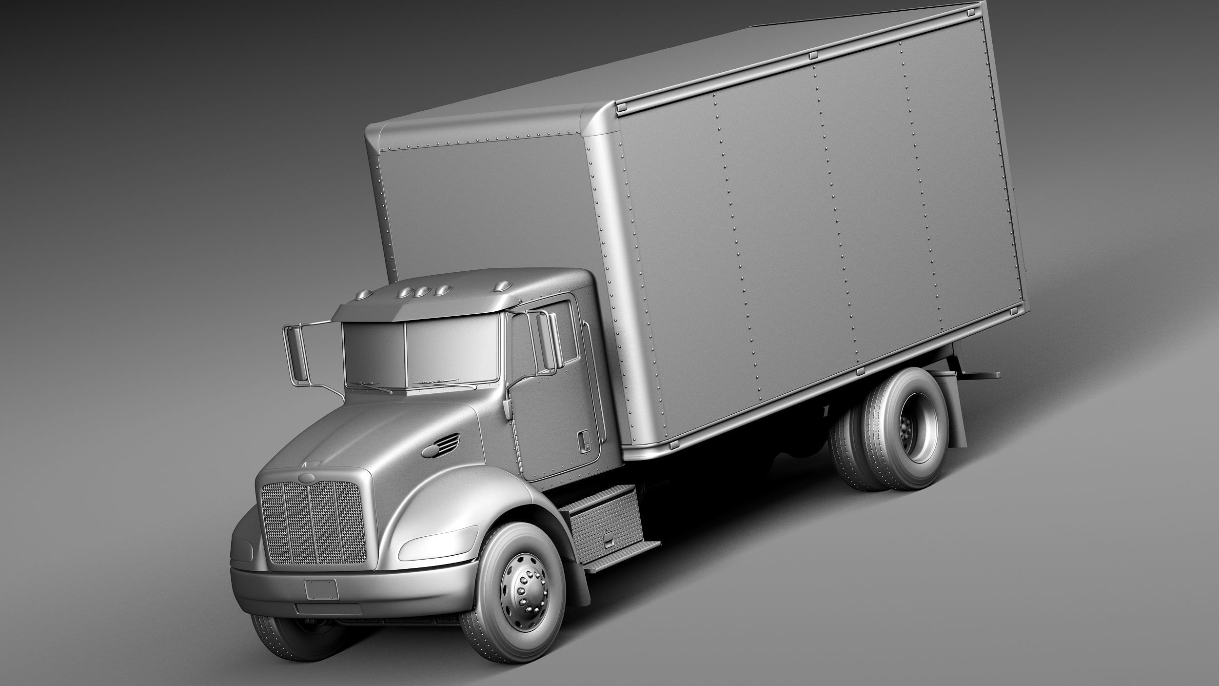 Peterbilt 337 Box 2015 3D model_8