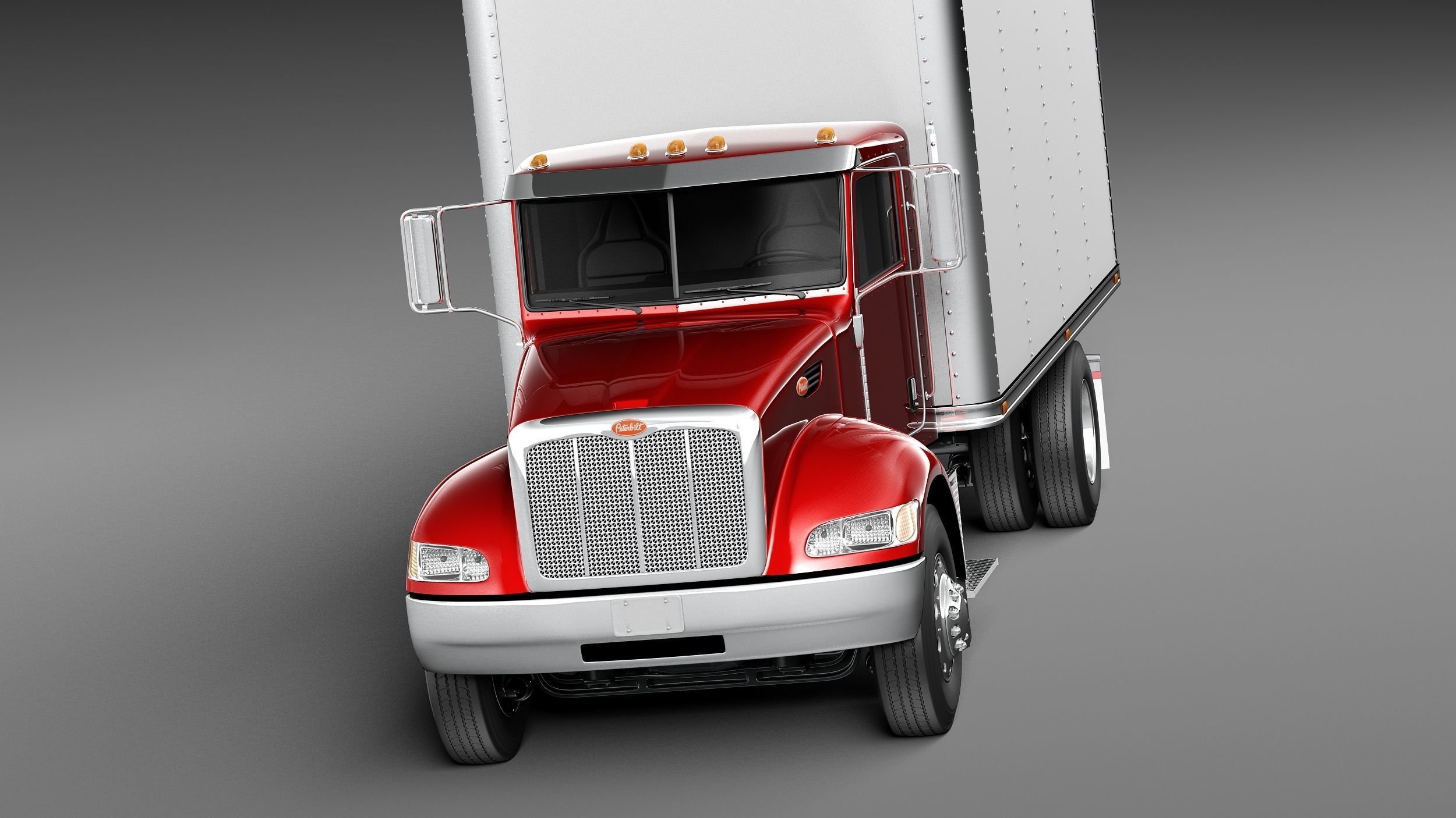 Peterbilt 337 Box 2015 3D model_1
