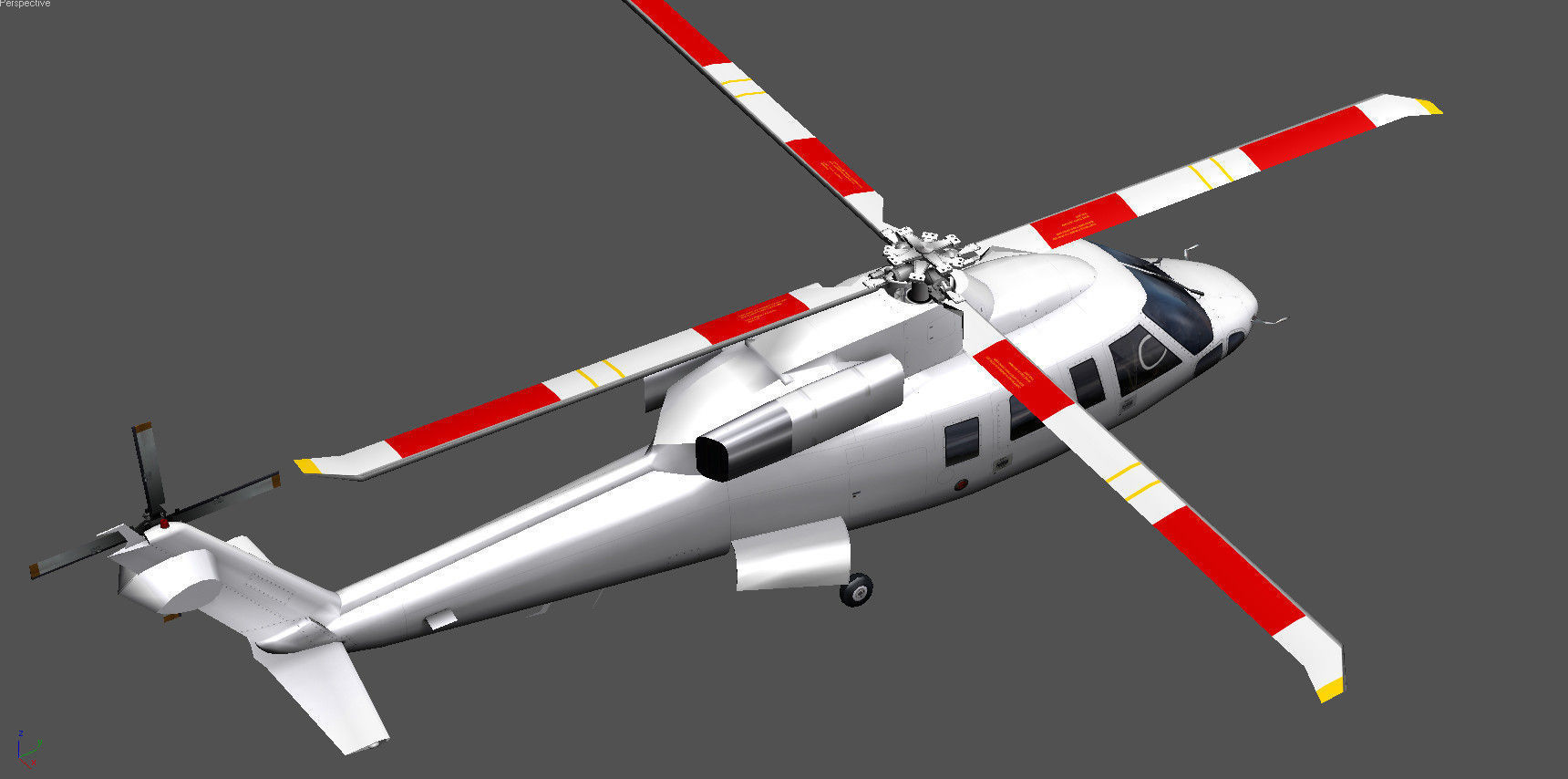 Sikorsky S-76B N19HF HeliFlite Low-poly 3D model_10