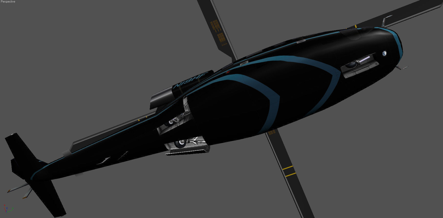 Sikorsky S-76B N19HF HeliFlite Low-poly 3D model_1