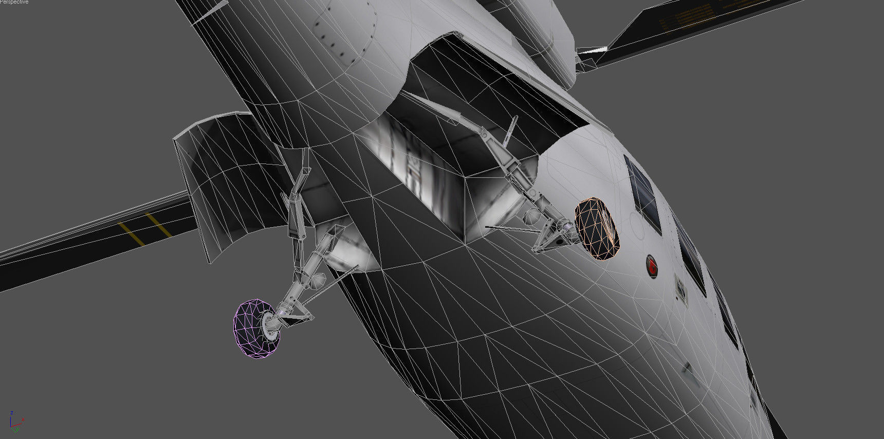 Sikorsky S-76B N19HF HeliFlite Low-poly 3D model_4