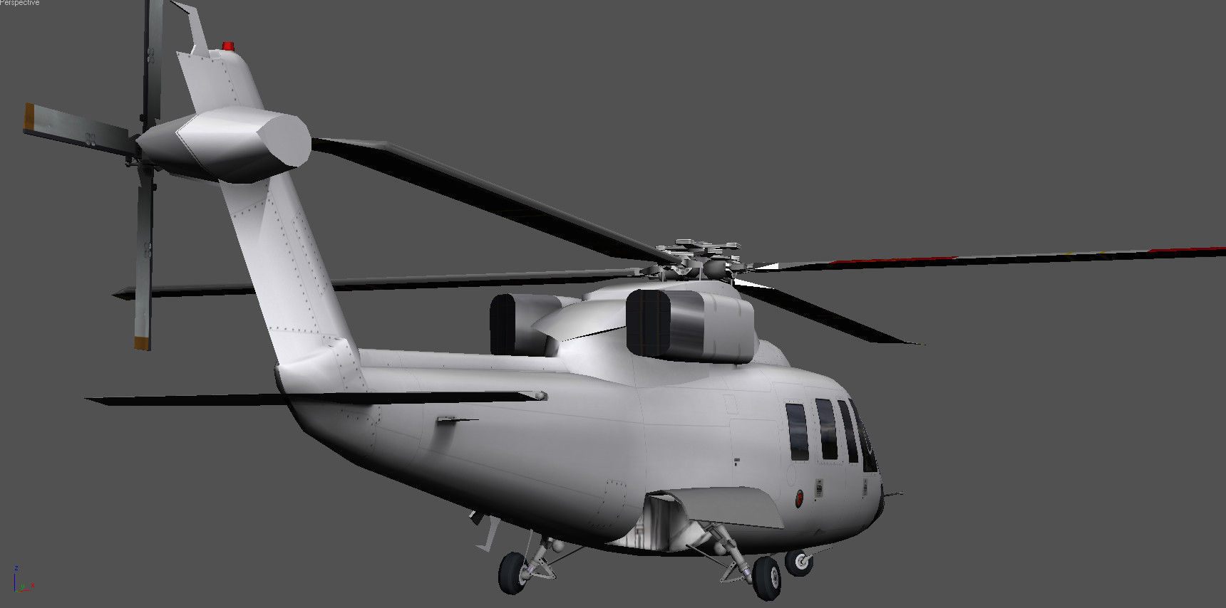 Sikorsky S-76B N19HF HeliFlite Low-poly 3D model_9