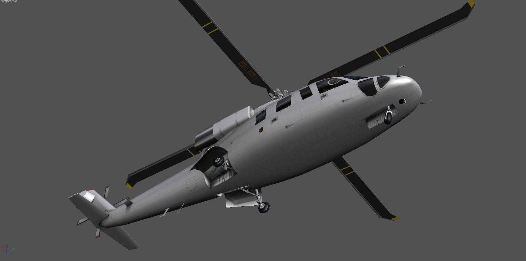 Sikorsky S-76B N19HF HeliFlite Low-poly 3D model_11