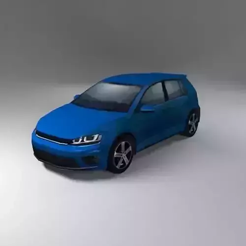 German Hatchback R Generic 2015 Low-poly 3D model
