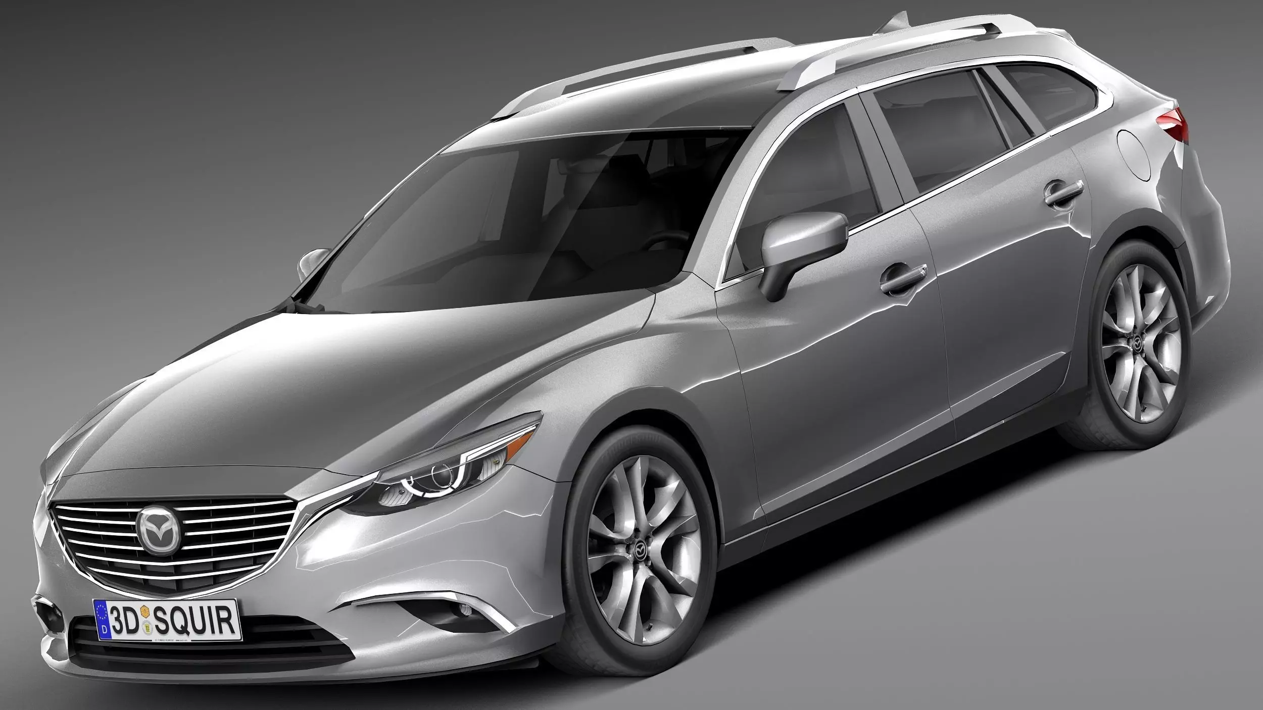 LowPoly Mazda 6 Wagon 2015 3D model_0